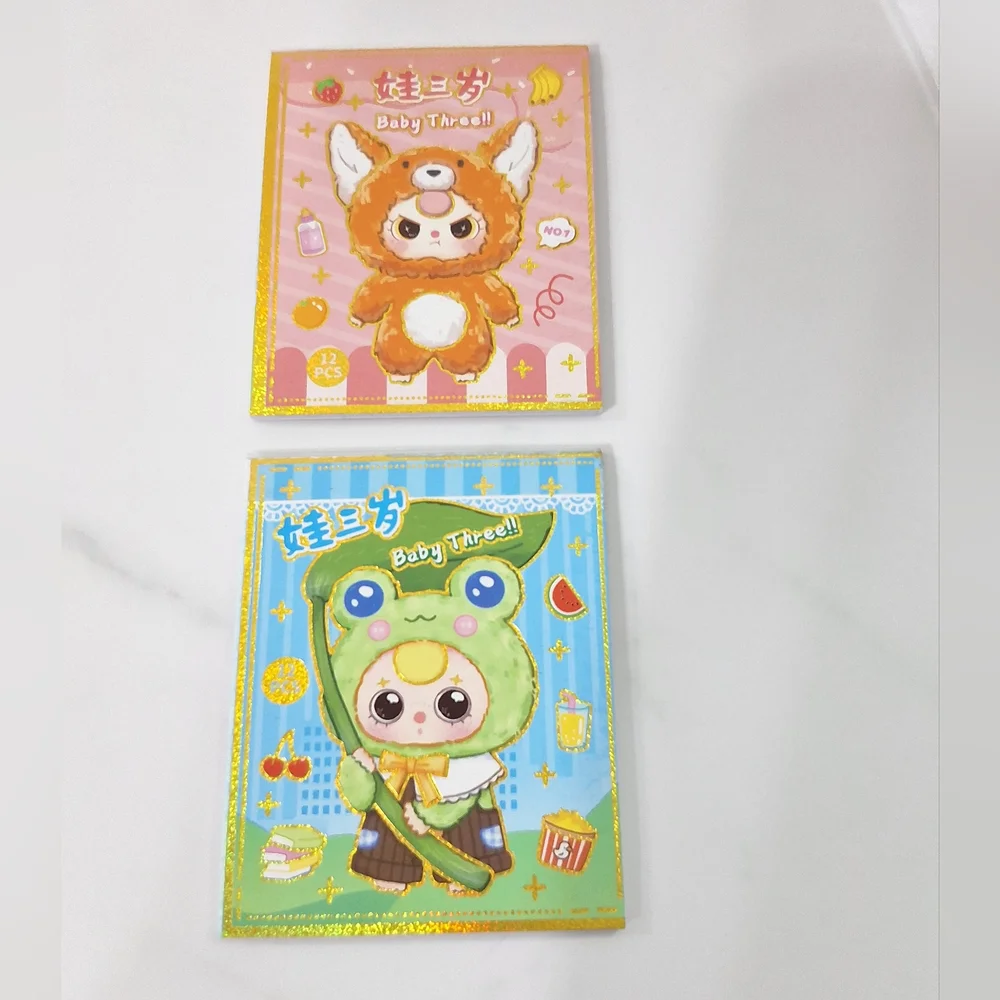 Baby Three Set of 2 Small Sticker Books, 12 Pages In Each Book, New